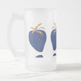 CANECA VIDRO FOSCO - DESIGN ABSTRATO MATGLAS BIERPUL