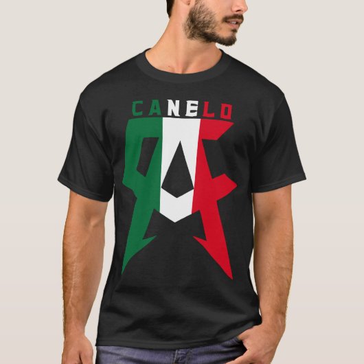 Canelo Mannen Alvarez Boxing, Mexico T- T-shirt (Voorkant)
