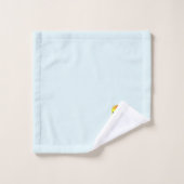 Caneton mignon sur bleu bébé clair (Gant de toilette)