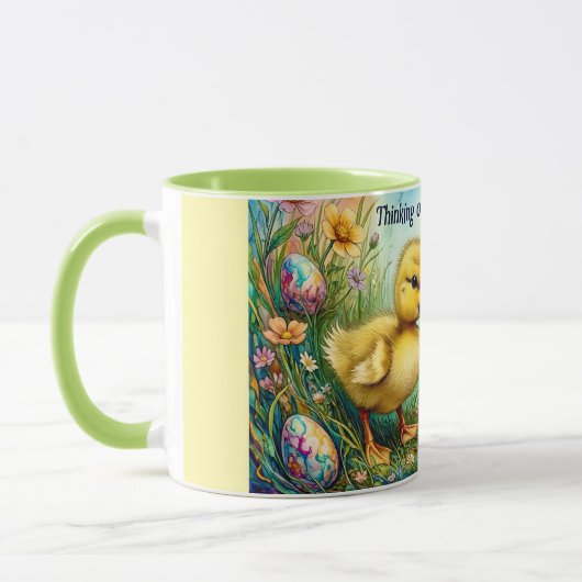 CANETONS DE PÂQUES ~ Pensée pour toi ~ Mug (Gauche)