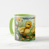 CANETONS DE PÂQUES ~ Pensée pour toi ~ Mug (Devant gauche)