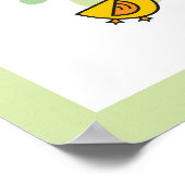 Canetons joueurs en vert - Art mural pour la nurse (Coin)