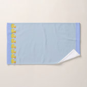 Canetons mignons sur fond bleu clair (Serviette à main)