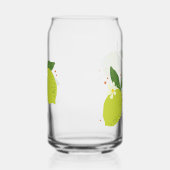 Canette de verre avec design citron/citron vert (Droite)