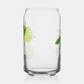 Canette de verre avec design citron/citron vert (Gauche)