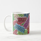 Canettes à ruban de Noël Café Mug (Gauche)