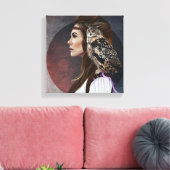 Caneva "Lady Owl" Canvas Afdruk (Insitu (Woonkamer))