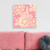 Canevas Art Décor Rose Chinoiserie Mur (Insitu(Salon))