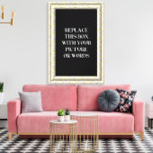 Canevas blanc "3-D" Cadre (Insitu(Salon))