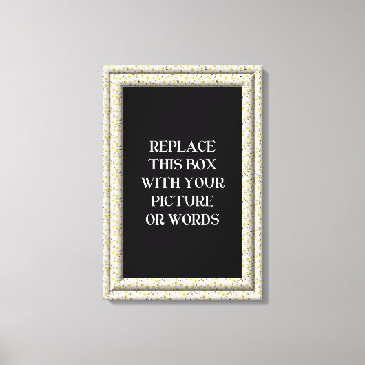 Canevas blanc "3-D" Cadre (Recto)