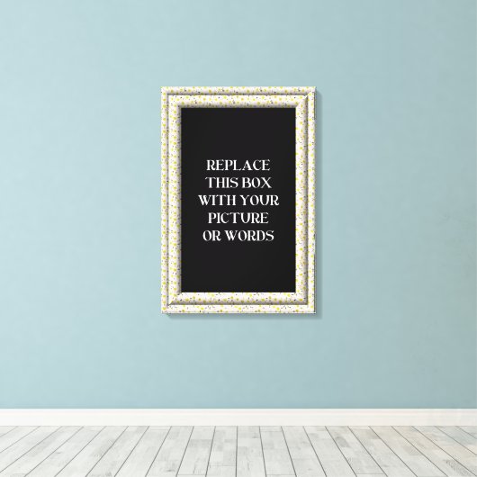 Canevas blanc "3-D" Cadre (Insitu (Plancher de Bois))