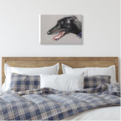 Canevas d'art Black Greyhound Chien (Insitu(Chambre))