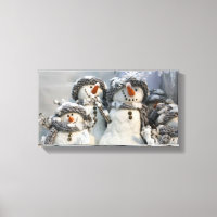 canevas de Noël snowman