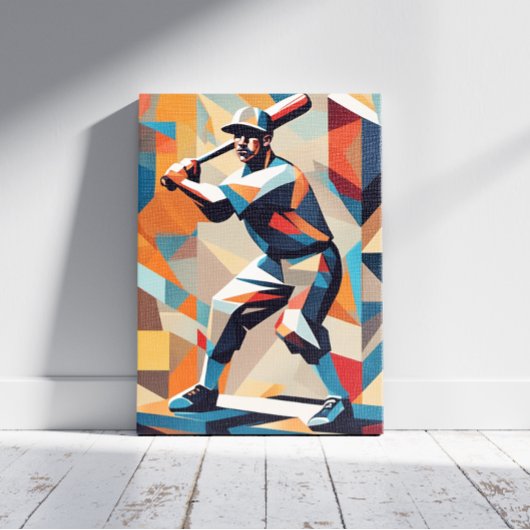 Canevas du joueur de baseball