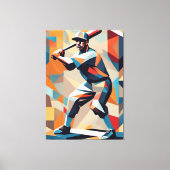 Canevas du joueur de baseball (Recto)