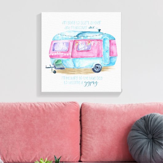 Canevas vintage Camping (Insitu(Salon))