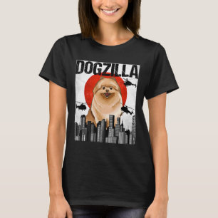 Canezilla Dogzilla Japanese Pomeranian T-shirt
