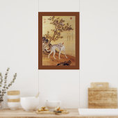 Cangshuiqiu 苍 水 虬 ~ Greyhound ~Giuseppe Castiglion Poster (Keuken)