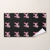 Caniche rose (Serviette à main)