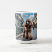 Caniche standard Élégante Mug de café (Centre)