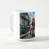 Caniche standard Élégante Mug de café (Devant gauche)