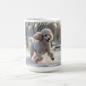 Caniche standard Élégante Mug de café (Centre)