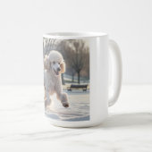 Caniche standard Élégante Mug de café (Devant droit)