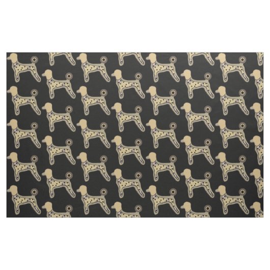 Caniches de tissu de coton faits sur commande (Fat Quarter)