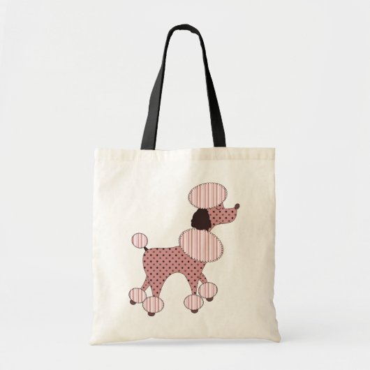 Caniches roses sur le sac de défilé (Devant)
