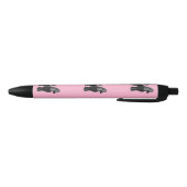 Caniches standard noirs roses et stylos noirs (Bas)