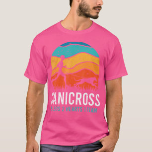 Canicross 6 poten 2 harten 1 team grappige hond ha t-shirt