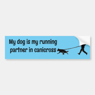 Canicross - Mijn Running Partner GSD Bumpersticker