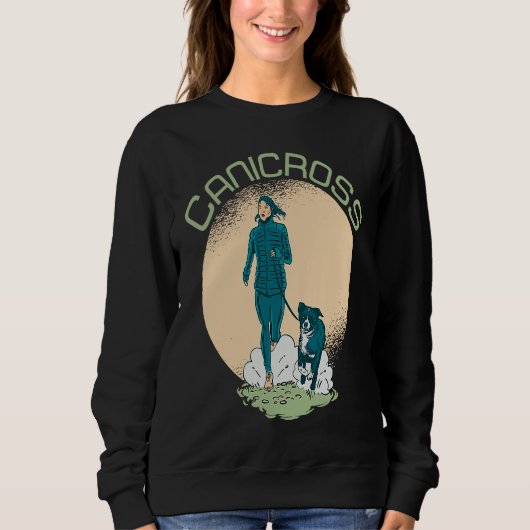 Canicross Run Running Dog Exercise Workout Sport Trui (Voorkant)