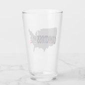 Canicross USA Map Pint Glass Glas (Achterkant)