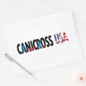 Canicross USA Ovale Sticker (Envelop)