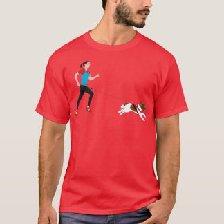 Canicross Woman and Springer Spaniel T-shirt