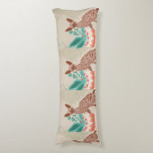 Canidé Fantaisiste avec Gâteau – Coussin de Corps (Devant (Vertical))