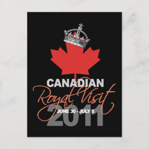 Canidian Royal Visit - William & Kate Wedding Briefkaart