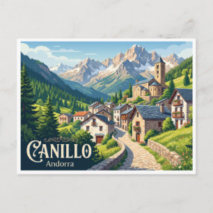 Canillo dorp Andorra Briefkaart