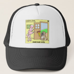 Canine Blind Dates Funny Dog Cartoon Gifts & T - s Trucker Pet