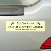 Canine Bumpersticker Noord-land (Op auto)