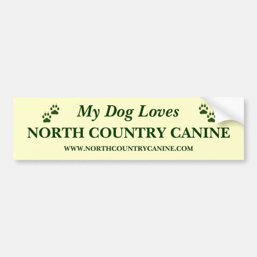 Canine Bumpersticker Noord-land (Voorkant)