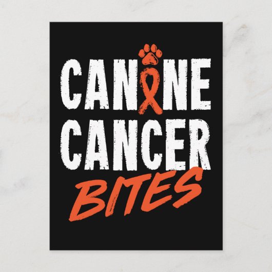 Canine Cancer Bites Briefkaart (Voorkant)