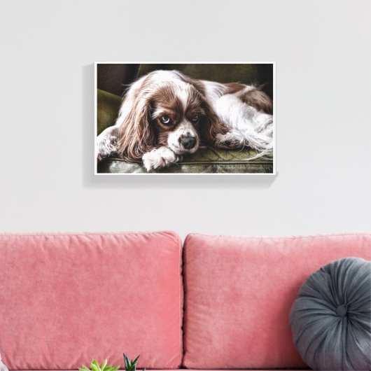 Canine Canvas Afdruk (Insitu (Woonkamer))