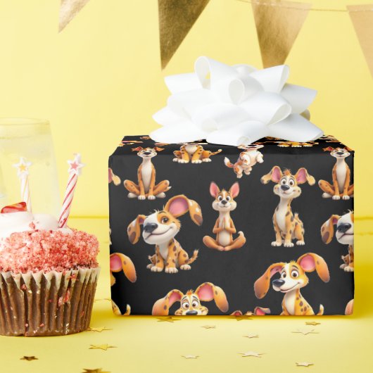 Canine Celebration Wrap 4 Cadeaupapier (Verjaardagsfeest)