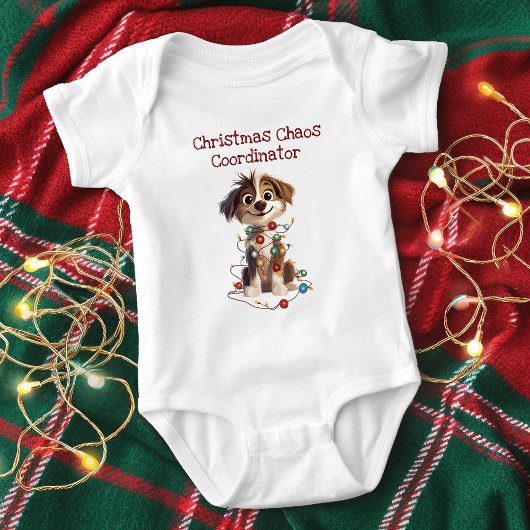 Canine Christmas Chaos Coordinator Romper