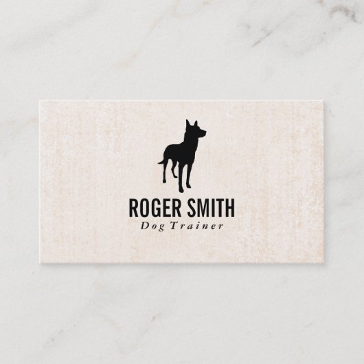 Canine | Dog-opleiding | Textieldier Visitekaartje (Voorkant)