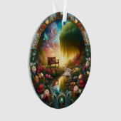 Canine enchantée sur des persiennes en céramique c (devant)