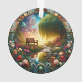 Canine enchantée sur des persiennes en céramique c (dos)