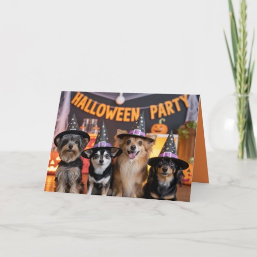 Canine Halloween Party Invitation (Devant)